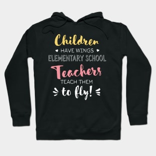 Elementary School Teacher Gifts - Beautiful Wings Quote Hoodie
